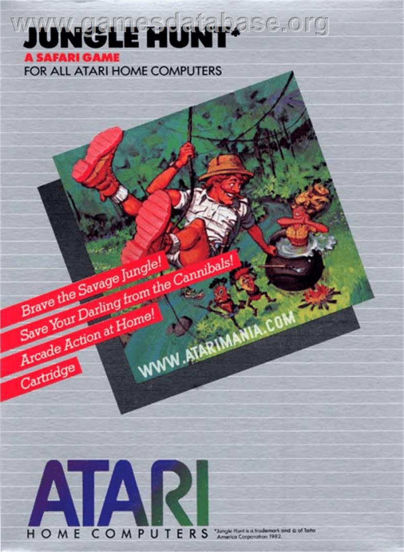 Jungle Hunt - Atari 8-bit - Artwork - Box