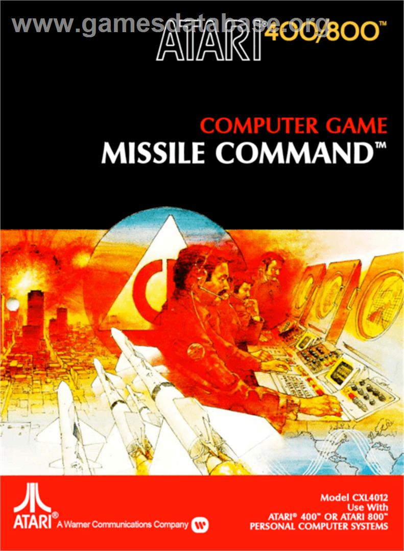 Missile Command - Atari 8-bit - Artwork - Box