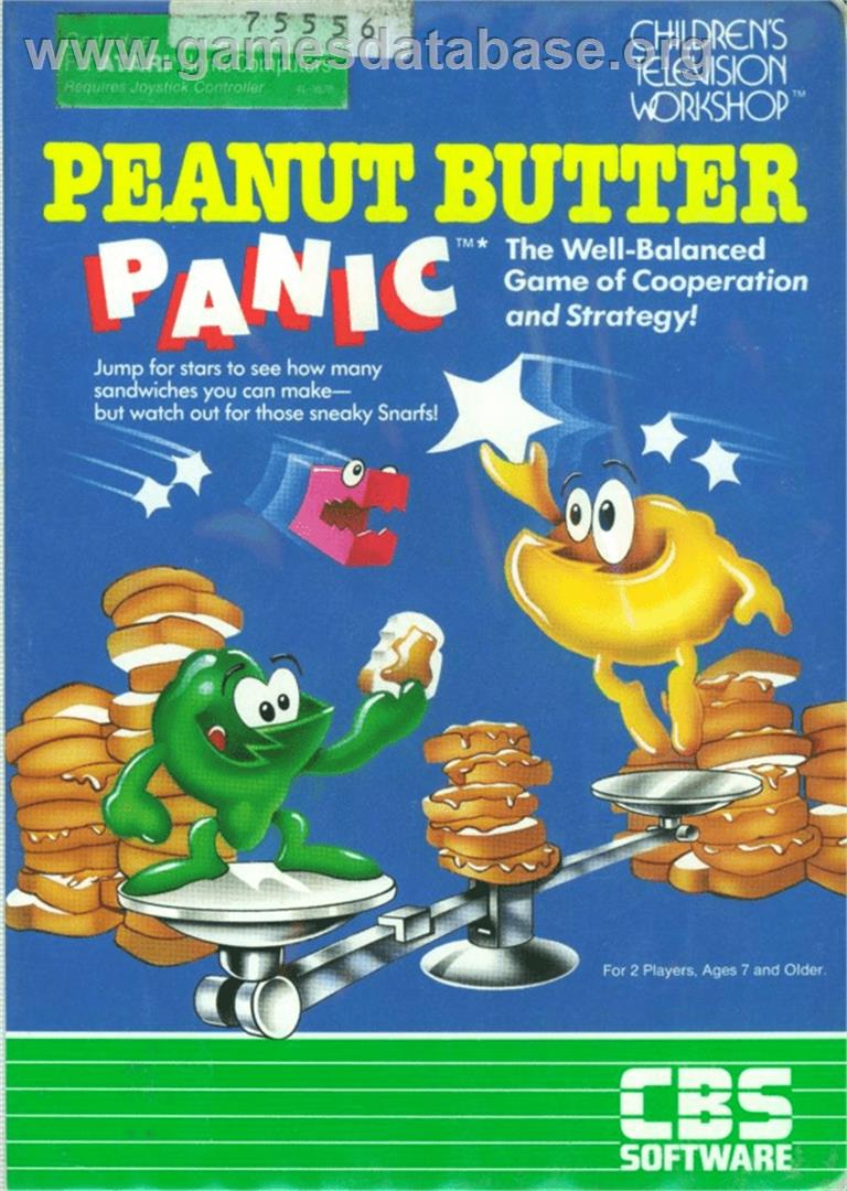 Peanut Butter Panic - Atari 8-bit - Artwork - Box