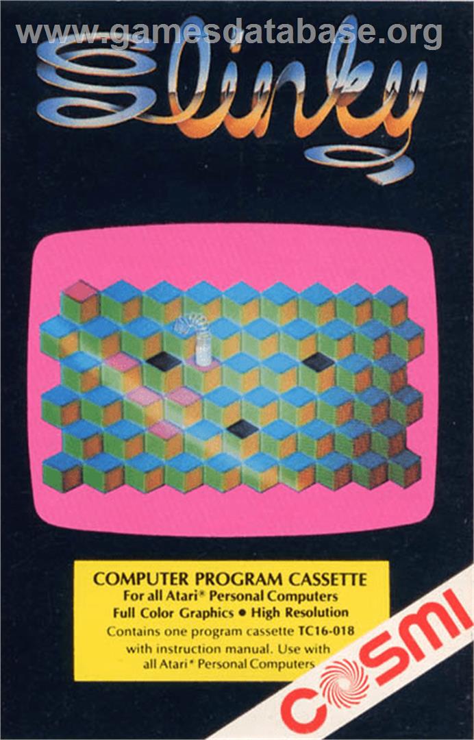 Slinky - Atari 8-bit - Artwork - Box