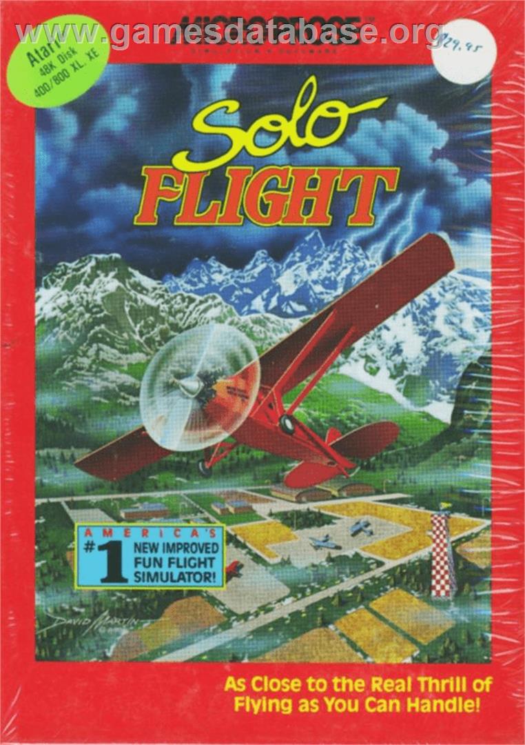 Solo Flight - Atari 8-bit - Artwork - Box