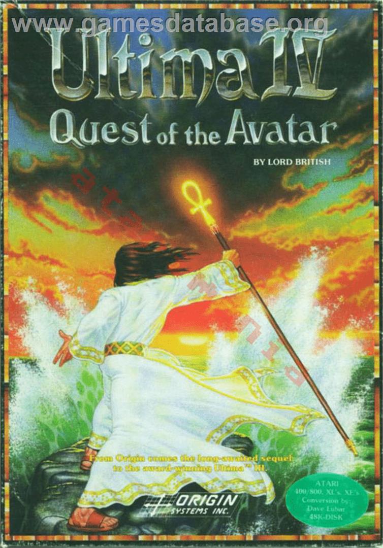 Ultima IV: Quest of the Avatar - Atari 8-bit - Artwork - Box