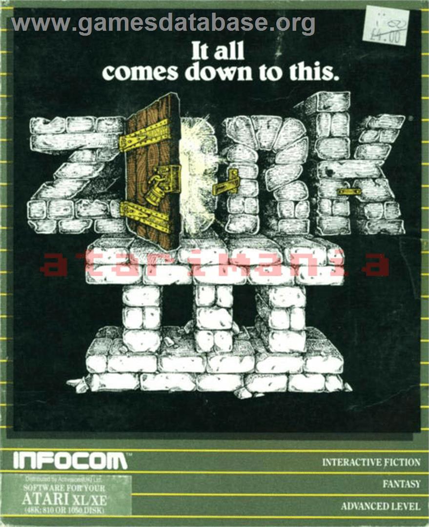 Zork III: The Dungeon Master - Atari 8-bit - Artwork - Box