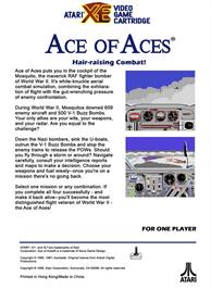 Box back cover for Ace of Aces on the Atari 8-bit.