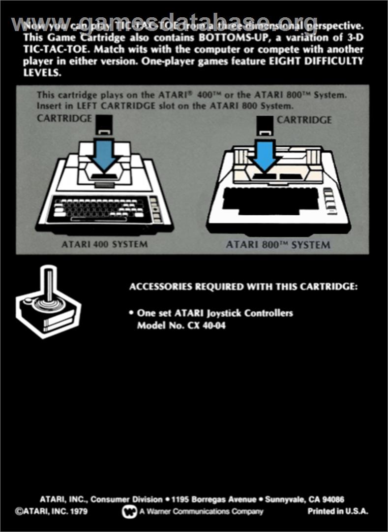 Basketball - Atari 8-bit - Artwork - Box Back