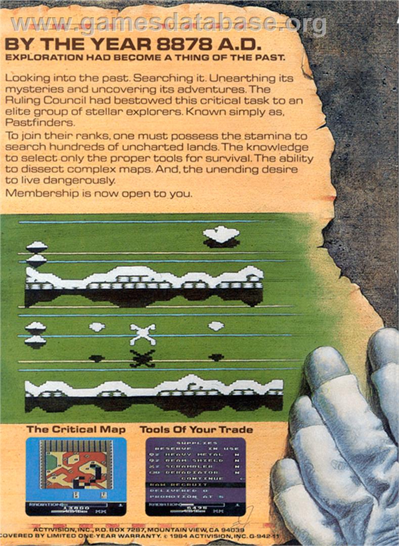 Pastfinder - Atari 8-bit - Artwork - Box Back