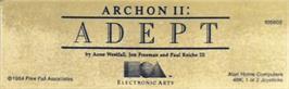 Top of cartridge artwork for Archon 2: Adept on the Atari 8-bit.