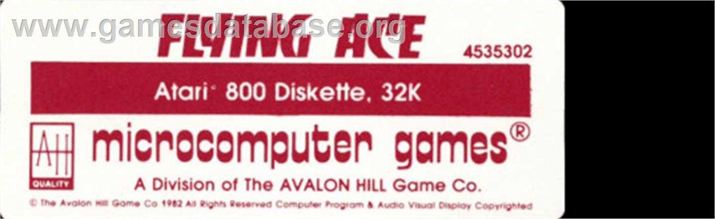 HellCat Ace - Atari 8-bit - Artwork - Cartridge Top