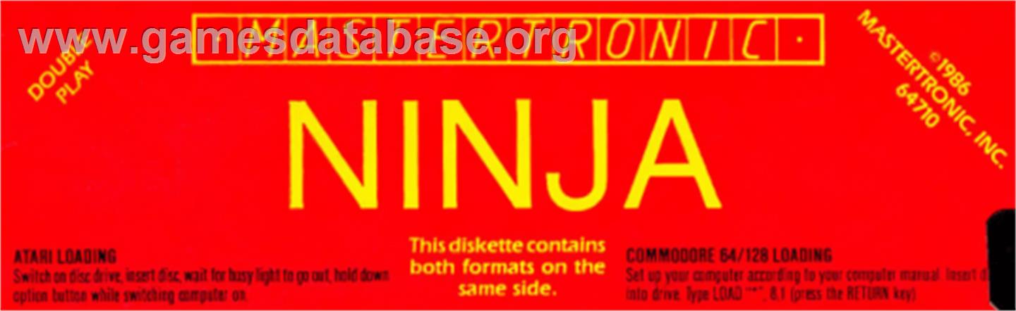 Ninja - Atari 8-bit - Artwork - Cartridge Top