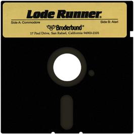 Artwork on the Disc for Championship Lode Runner on the Atari 8-bit.