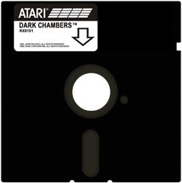 Artwork on the Disc for Dark Chambers on the Atari 8-bit.