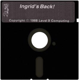 Artwork on the Disc for Ingrid's Back on the Atari 8-bit.