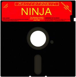 Artwork on the Disc for Ninja on the Atari 8-bit.