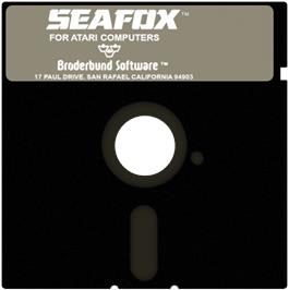 Artwork on the Disc for Seafox on the Atari 8-bit.