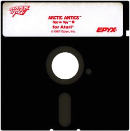 Artwork on the Disc for Spy vs. Spy III: Arctic Antics on the Atari 8-bit.