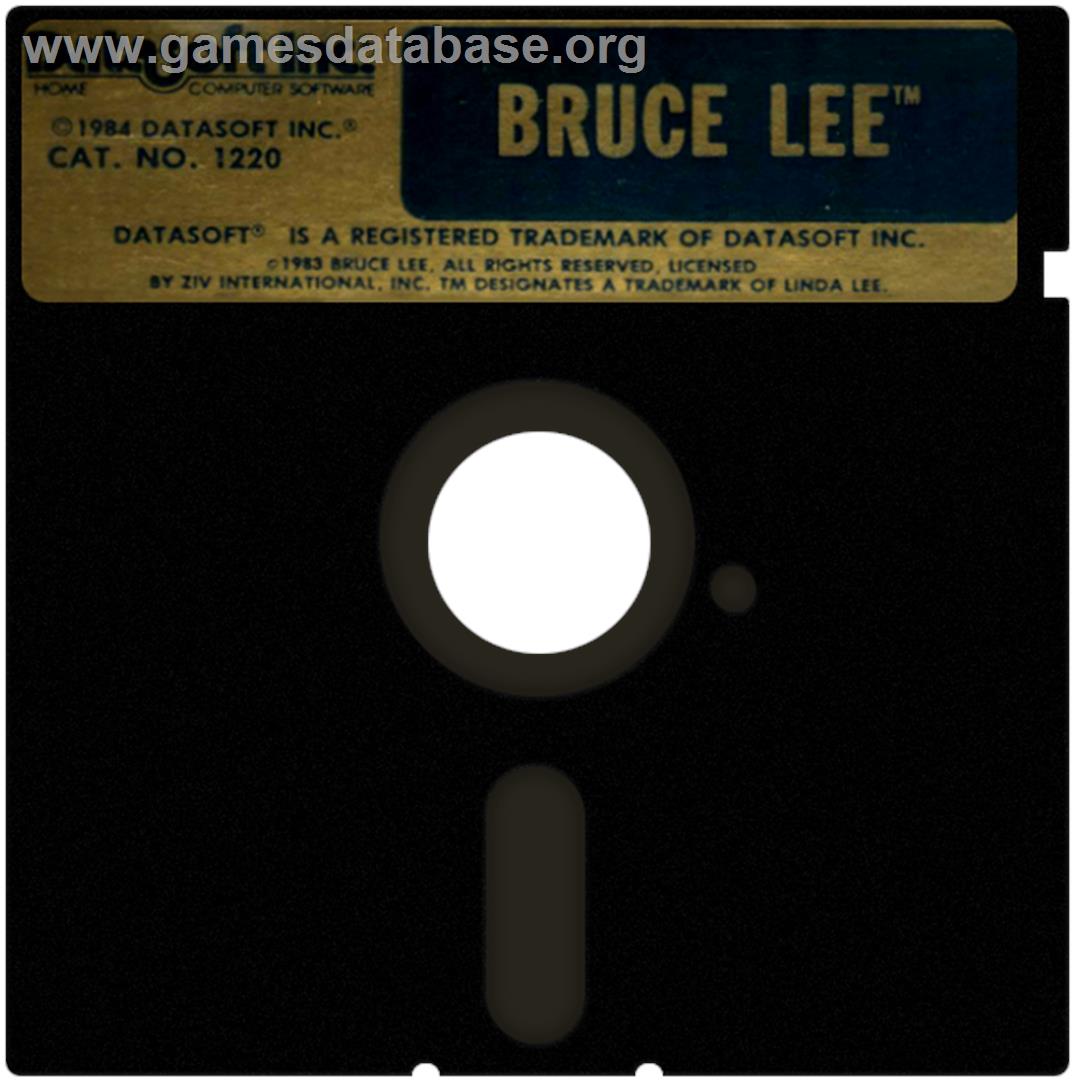 Bruce Lee - Atari 8-bit - Artwork - Disc