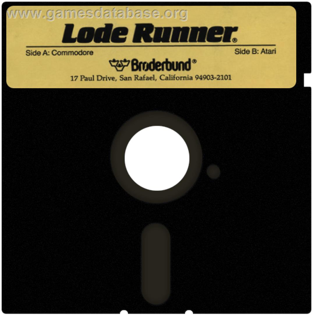 Championship Lode Runner - Atari 8-bit - Artwork - Disc