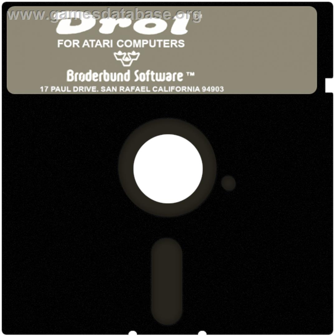 Drol - Atari 8-bit - Artwork - Disc