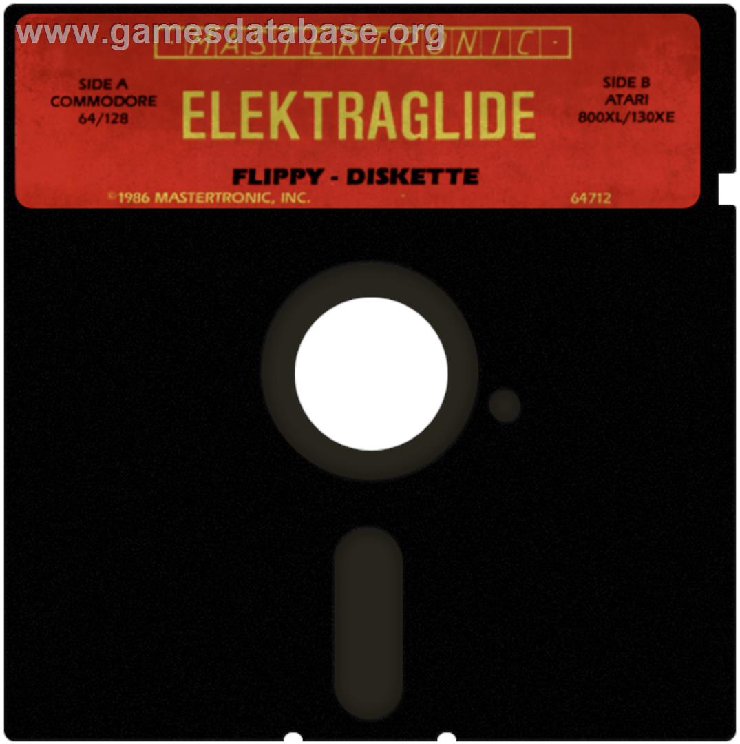 Elektraglide - Atari 8-bit - Artwork - Disc