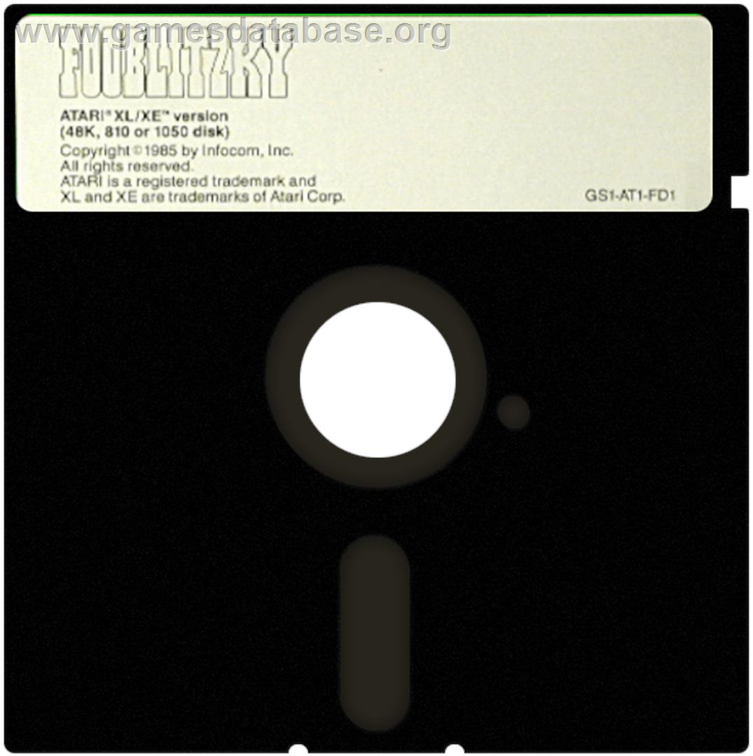 Fooblitzky - Atari 8-bit - Artwork - Disc