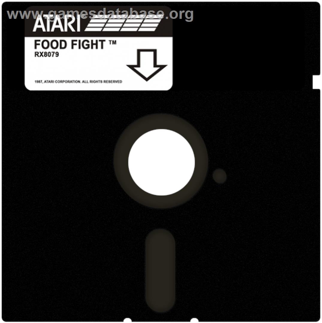Food Fight - Atari 8-bit - Artwork - Disc