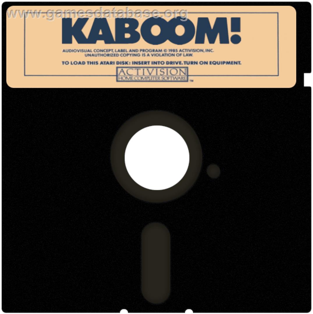 Kaboom - Atari 8-bit - Artwork - Disc