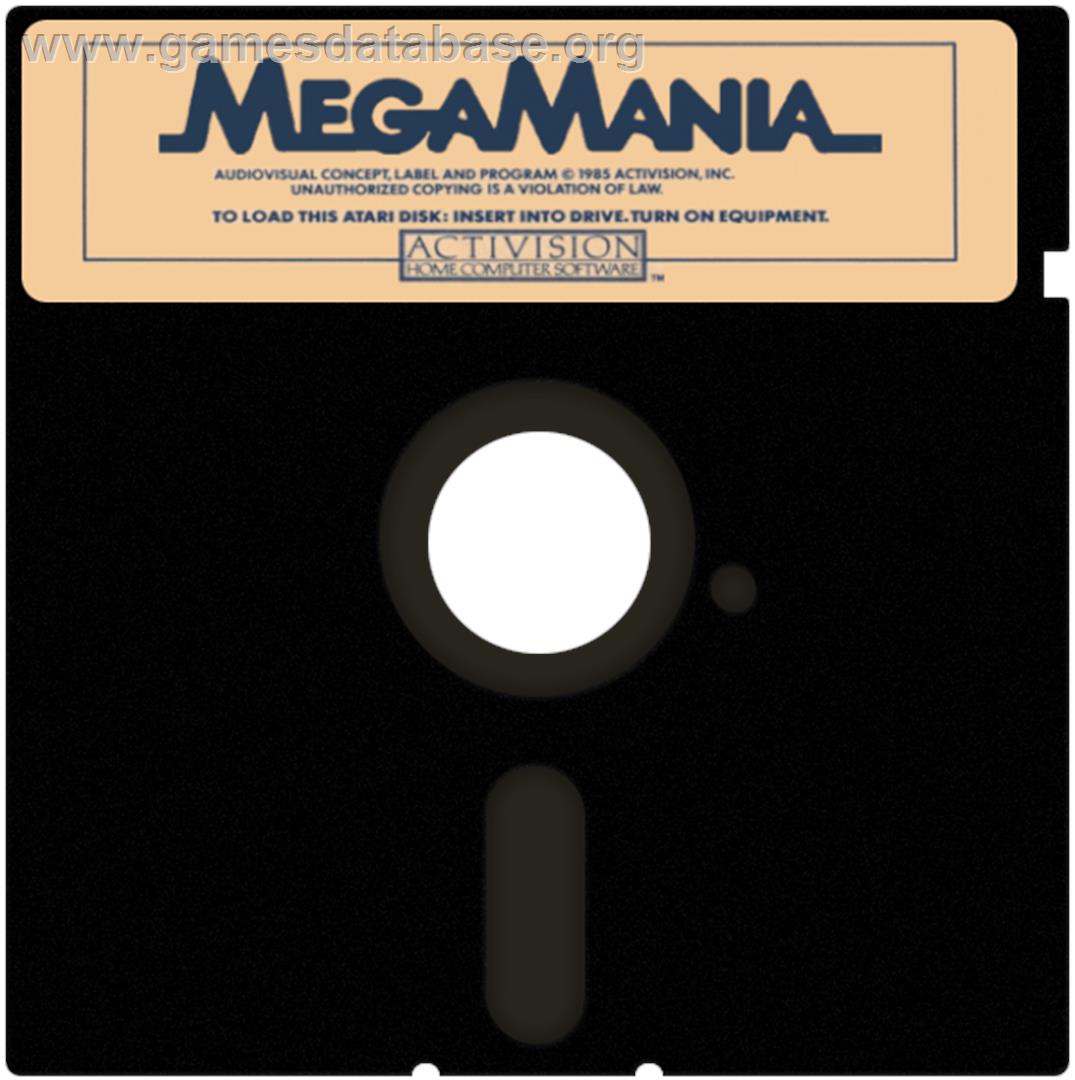 Megamania - Atari 8-bit - Artwork - Disc