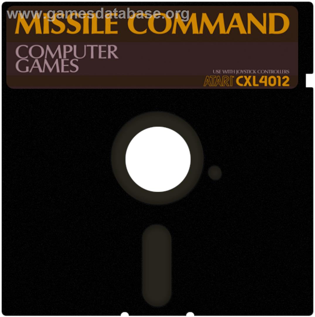 Missile Command - Atari 8-bit - Artwork - Disc