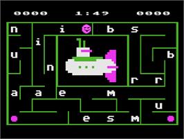 In game image of Alphabet Zoo on the Atari 8-bit.