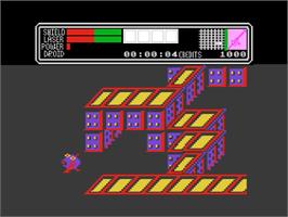 In game image of Colony on the Atari 8-bit.