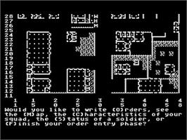 In game image of Computer Ambush on the Atari 8-bit.