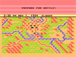In game image of Conflict in Vietnam on the Atari 8-bit.
