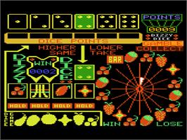 In game image of Dizzy Dice on the Atari 8-bit.