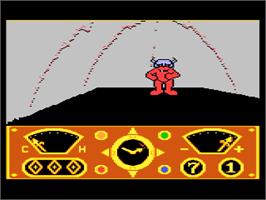 In game image of Eidolon on the Atari 8-bit.