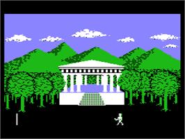In game image of Gemstone Warrior on the Atari 8-bit.