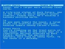In game image of Hollywood Hijinx on the Atari 8-bit.