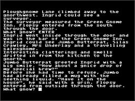 In game image of Ingrid's Back on the Atari 8-bit.