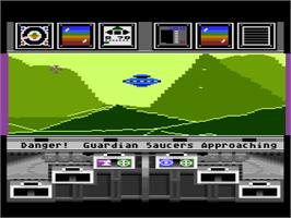 In game image of Koronis Rift on the Atari 8-bit.