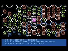 In game image of Operation Market Garden: Drive on Arnhem, September 1944 on the Atari 8-bit.