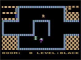 In game image of Shamus on the Atari 8-bit.