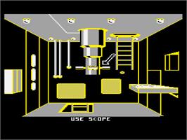 In game image of Silent Service on the Atari 8-bit.