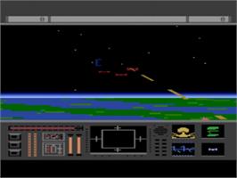 In game image of Star Raiders 2 on the Atari 8-bit.