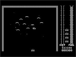 In game image of Threshold on the Atari 8-bit.