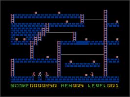 In game image of Top Gunner Collection on the Atari 8-bit.