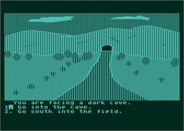 In game image of Troll's Tale on the Atari 8-bit.