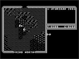 In game image of Ultima IV: Quest of the Avatar on the Atari 8-bit.