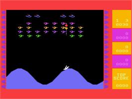In game image of Wavy Navy on the Atari 8-bit.