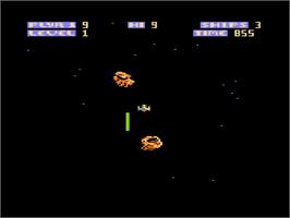 In game image of Zone Ranger on the Atari 8-bit.