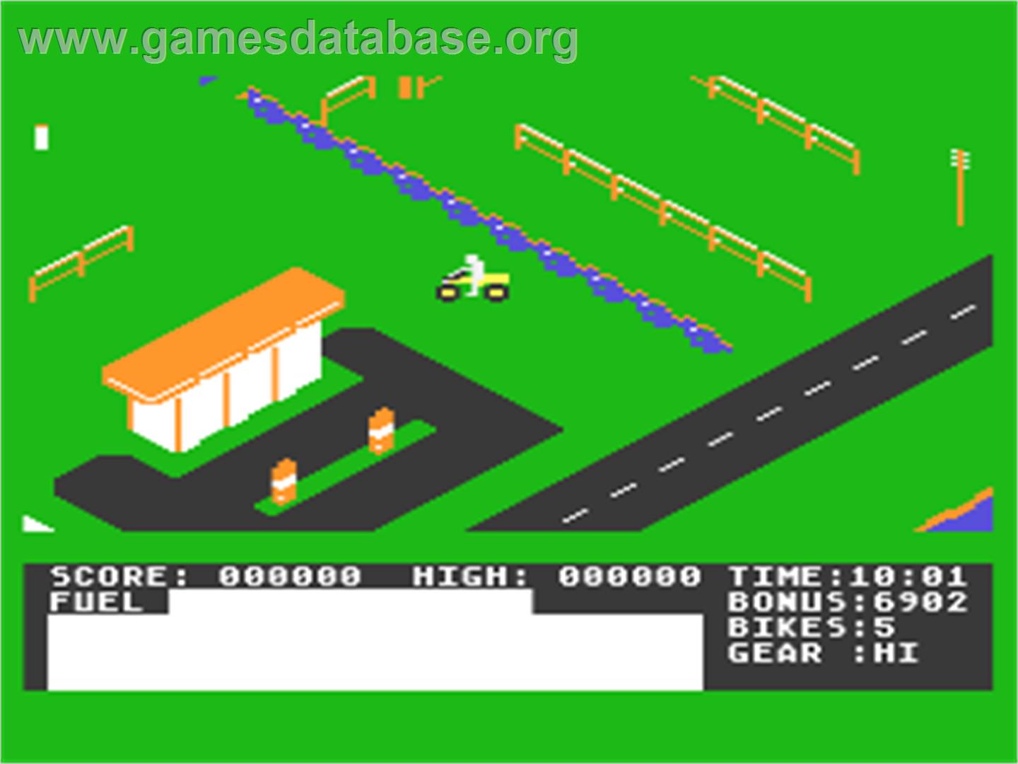 Action Biker - Atari 8-bit - Artwork - In Game