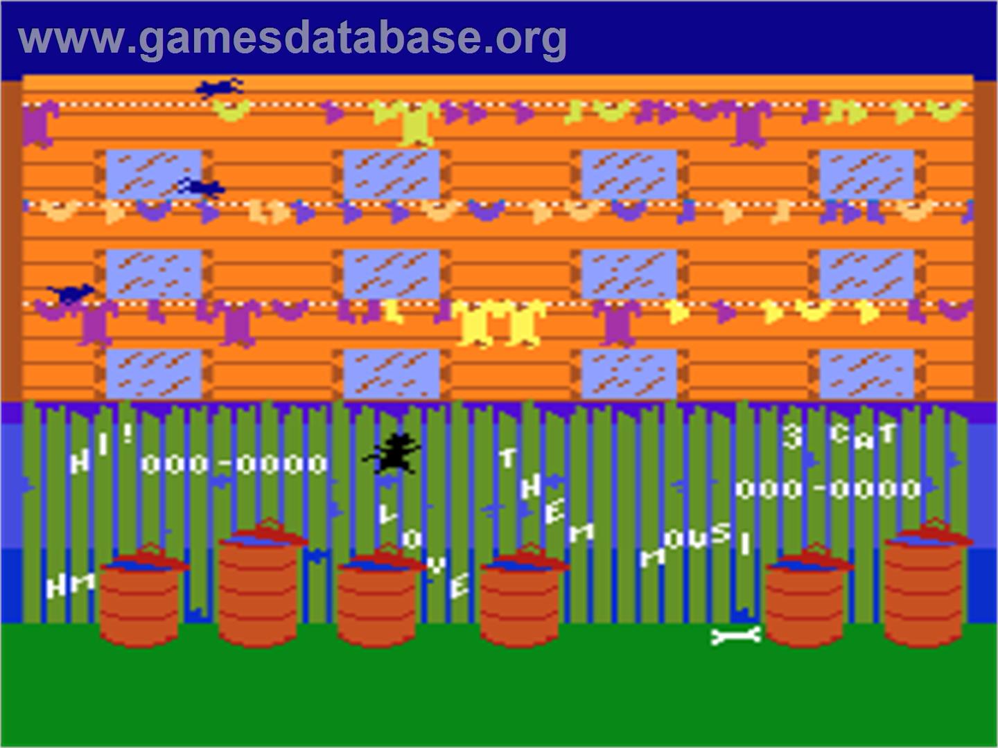 Alley Cat - Atari 8-bit - Artwork - In Game